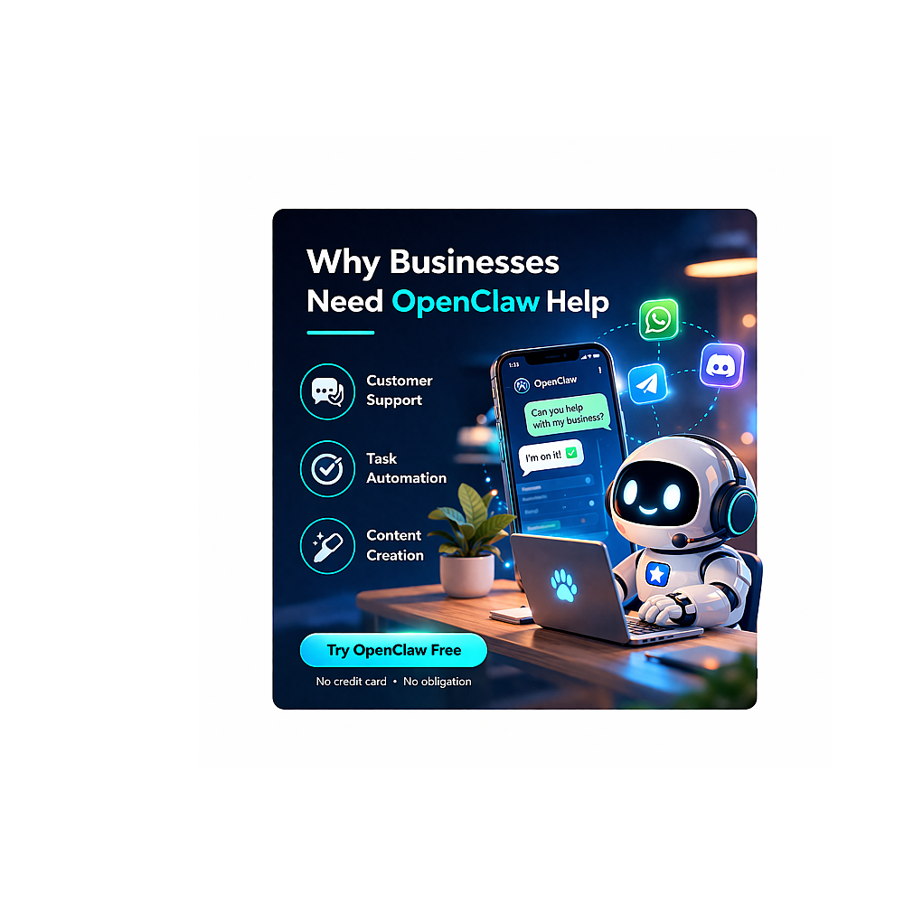 OpenClaw Help — Free AI Assistant for Your Business, No Credit Card Required openclaw help fixed